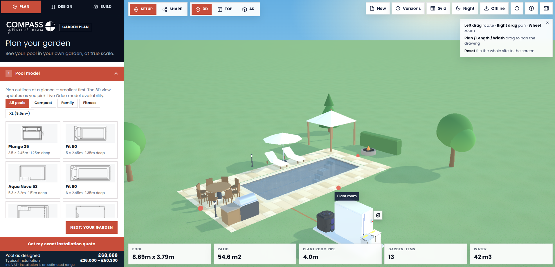 From Dream to Dig: The Compass Pool Configurator