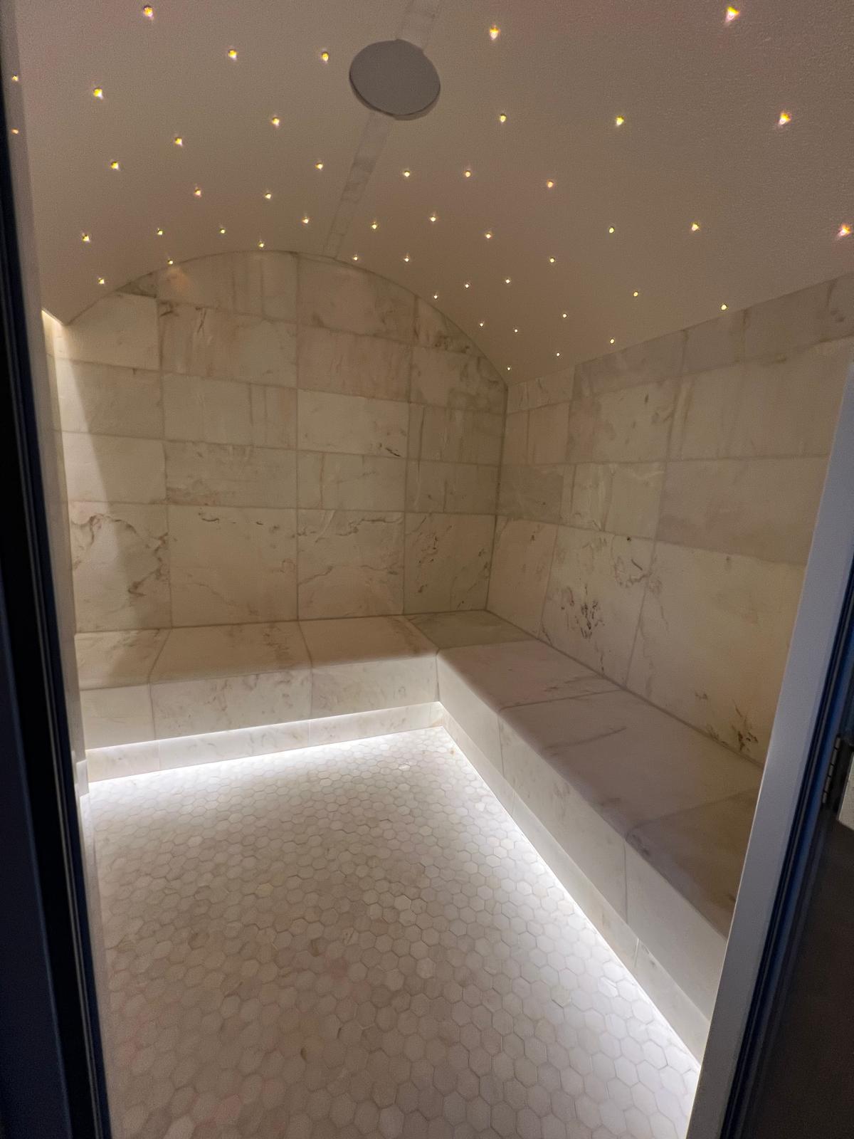 Calacatta Marble Steam Room